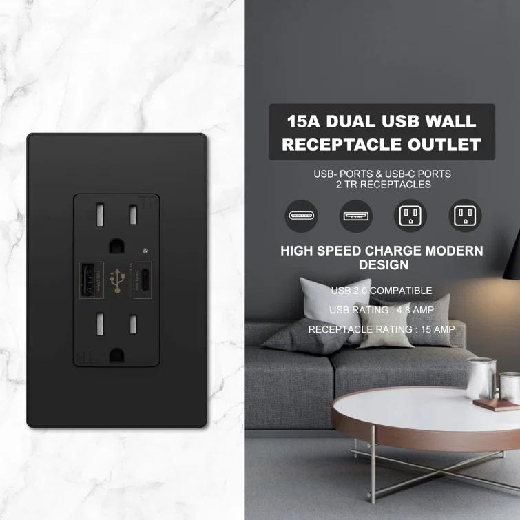 15 Tamper Resistant Duplex Outlet