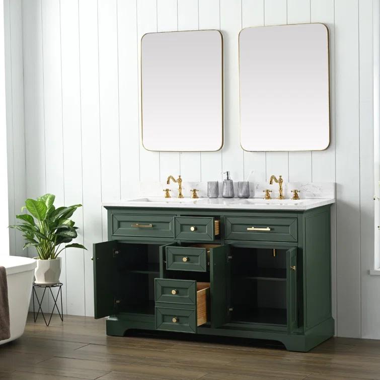 Sudio Design Thompson 54" W Double Bathroom Vanity & Reviews | Perigold