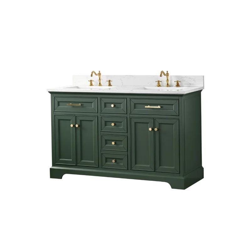 Sudio Design Thompson 54" W Double Bathroom Vanity & Reviews | Perigold