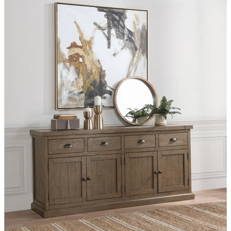 Kinston 74" Wide Solid Wood Sideboard