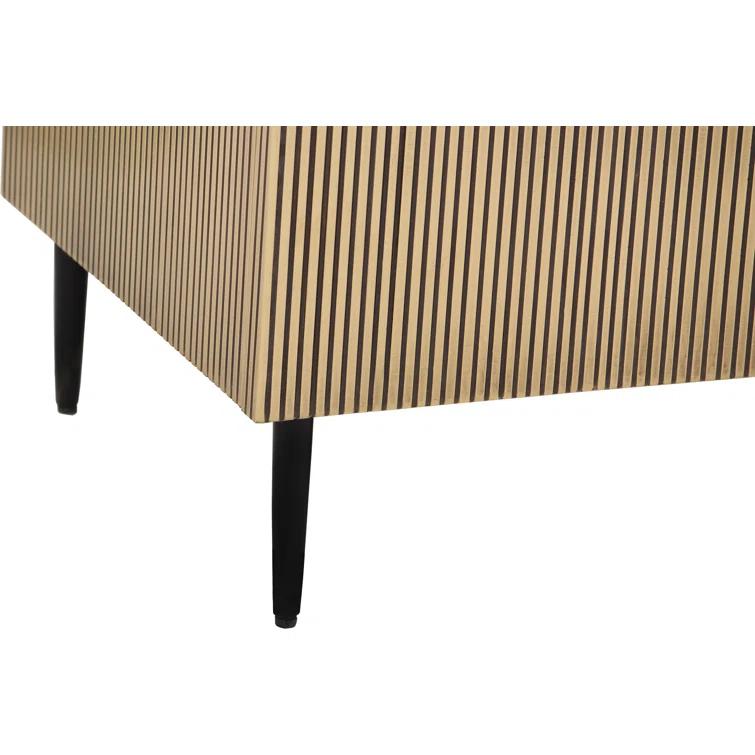 Brogan 72'' Antique Brass Mango Wood Sideboard