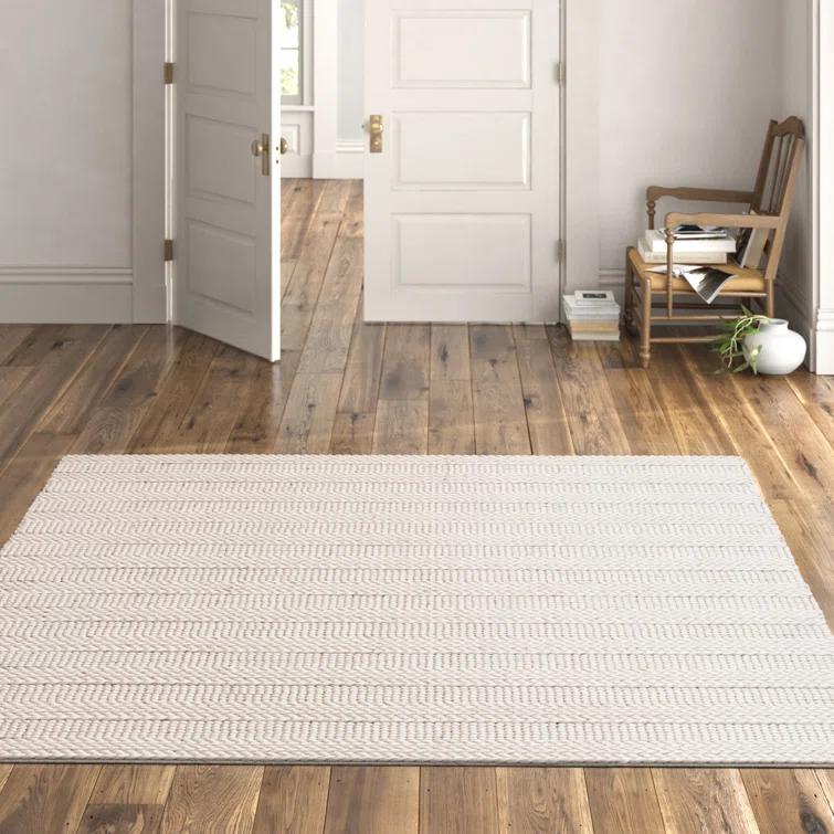 Natural Fiber NF212 Hand Woven Indoor Area Rug - Bleach - 6'x6' - Safavieh