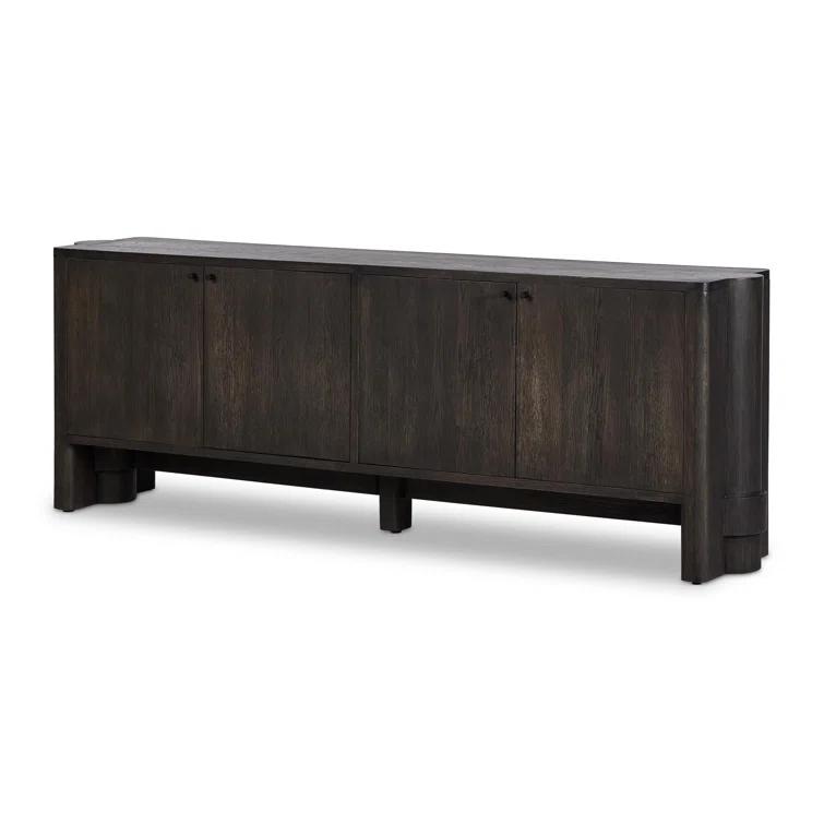 Sylvie 89'' Dark Oak Sideboard with Wrap Stretchers