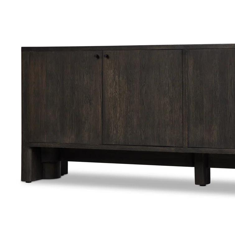 Sylvie 89'' Dark Oak Sideboard with Wrap Stretchers