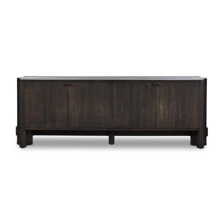 Sylvie 89'' Dark Oak Sideboard with Wrap Stretchers