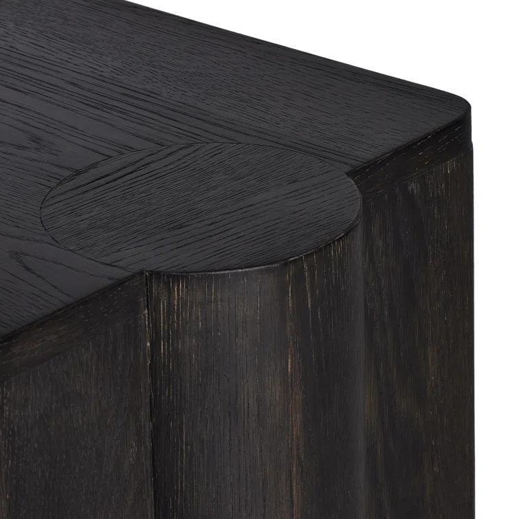 Sylvie 89'' Dark Oak Sideboard with Wrap Stretchers