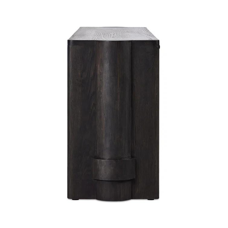 Sylvie 89'' Dark Oak Sideboard with Wrap Stretchers
