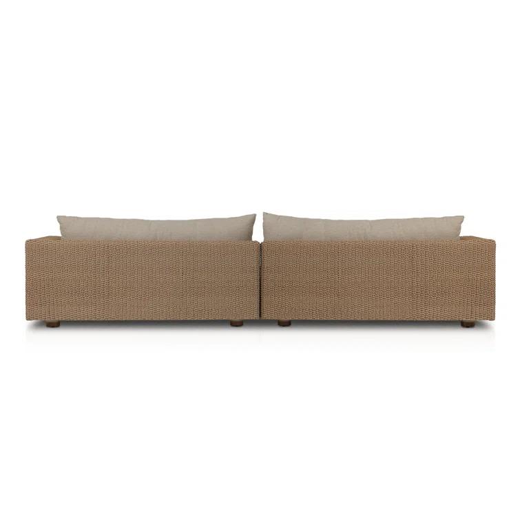Sylvan Beige Woven Frame 2-Piece Outdoor Sectional