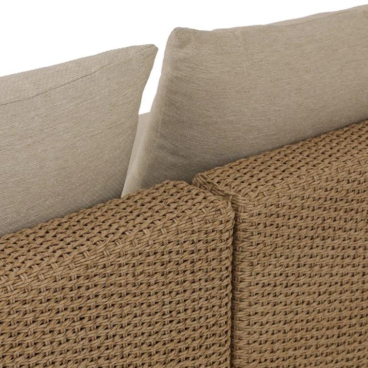 Sylvan Beige Woven Frame 2-Piece Outdoor Sectional