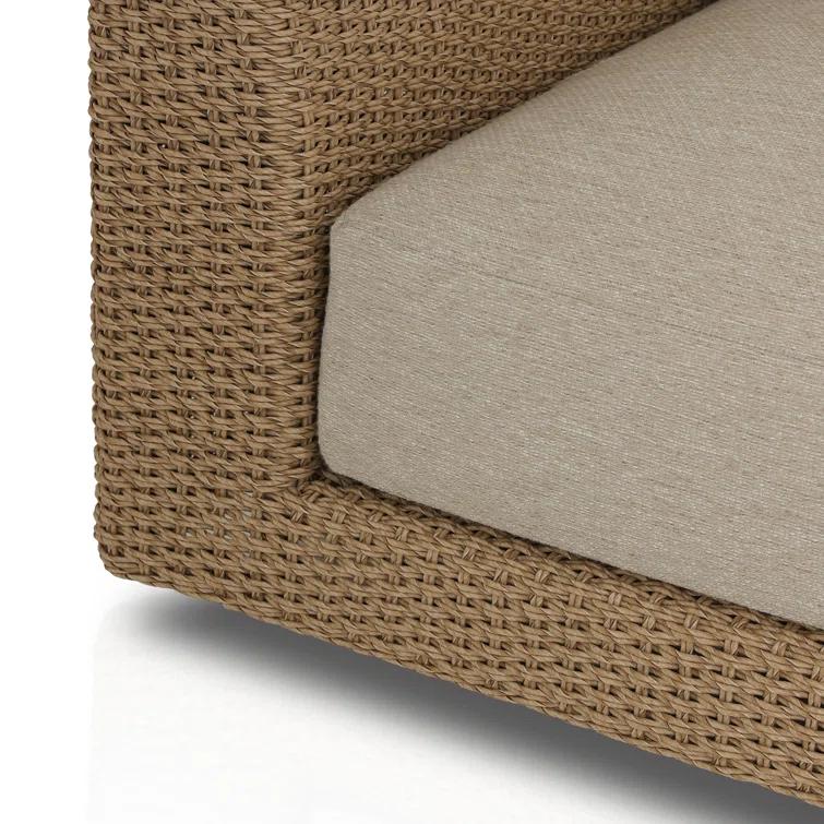 Sylvan Beige Woven Frame 2-Piece Outdoor Sectional