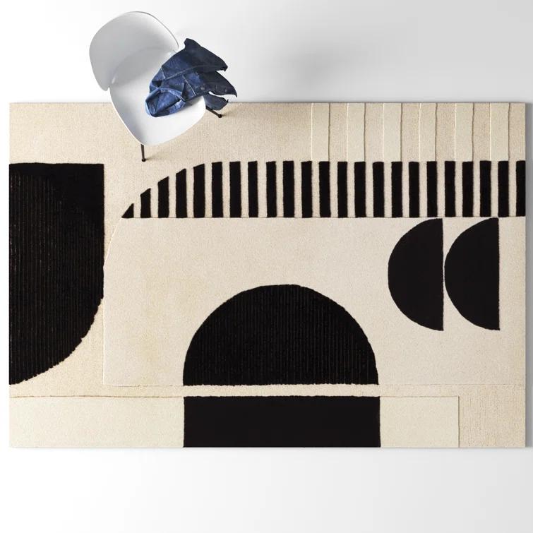 Sola Wool Cream/Black/Light Beige Rug