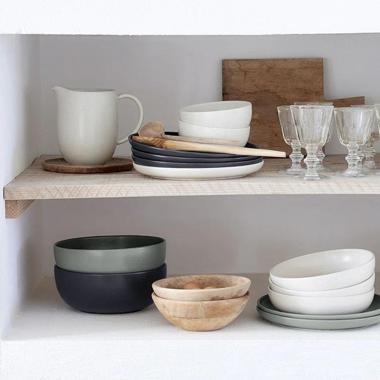 Artichoke Green Matte Ceramic Microwave Safe Serving Bowl