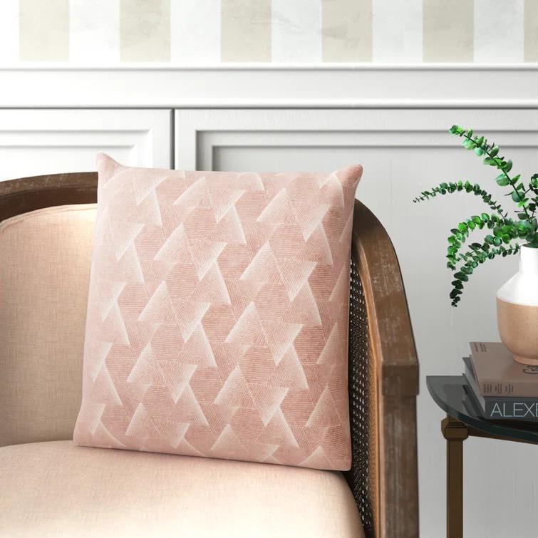 Gretchen Geometric Cotton Throw Pillow