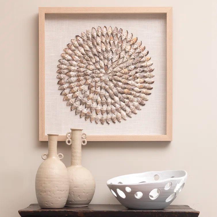 Jamie Young Co Large Transitional Ceramic Babar Vase in Beige