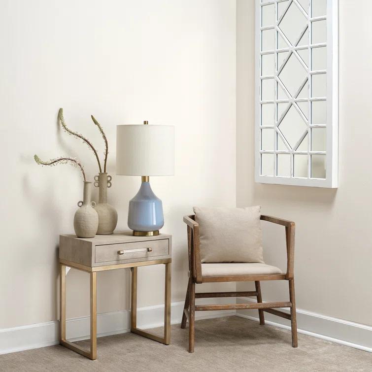 Jamie Young Co Large Transitional Ceramic Babar Vase in Beige