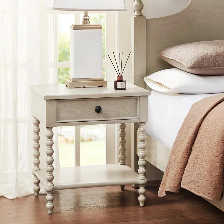 Beckett One Drawer Solid Wood Nightstand