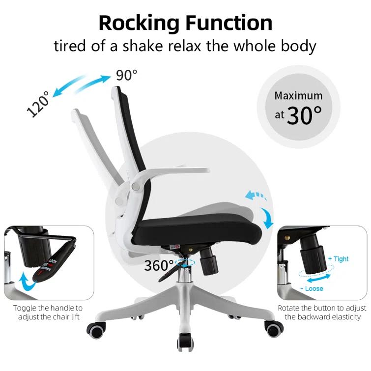Sihoo Sihoo Ergonomic Office Chair with Flip-Up Armrests for Small Spaces, Mesh Conference Chair