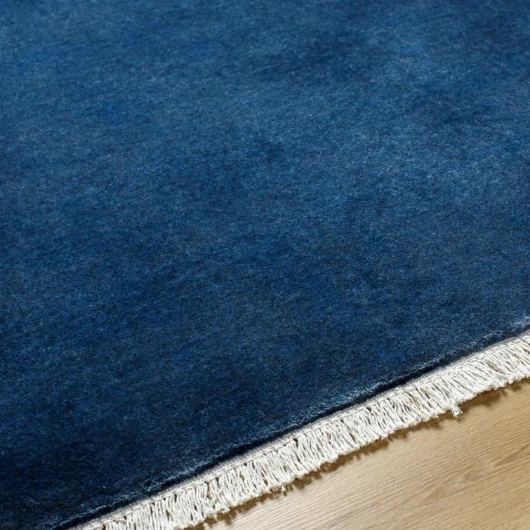 Clio Hand Loomed Wool Midnight Blue Rug