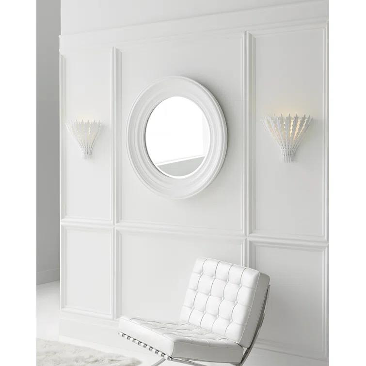 Hampton Plaster White 12" Direct Wired Wall Sconce