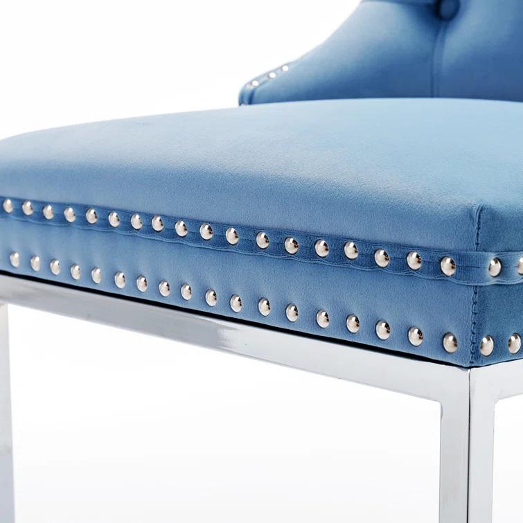 Jermon Upholstered Counter Stool with Metal Frame