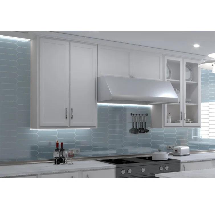 Ergo 3" x 11" Picket Glass Kitchen Backsplash, Bathroom, Shower, Pool, Wall and Floor Tile