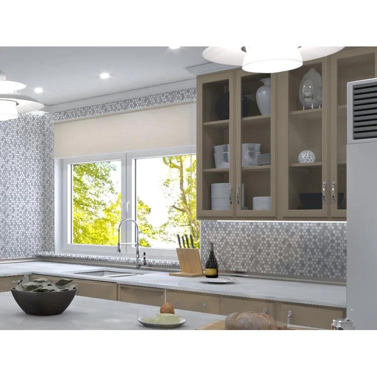 Trillions Hexagon Honeycomb Glass Mosaic Kitchen Backsplash, Bathroom, Shower, Pool, Wall and Floor Tile