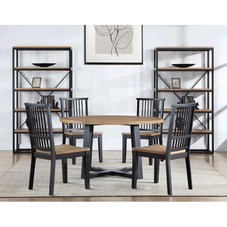 Lixy Solid Wood Slat Back Side Chair
