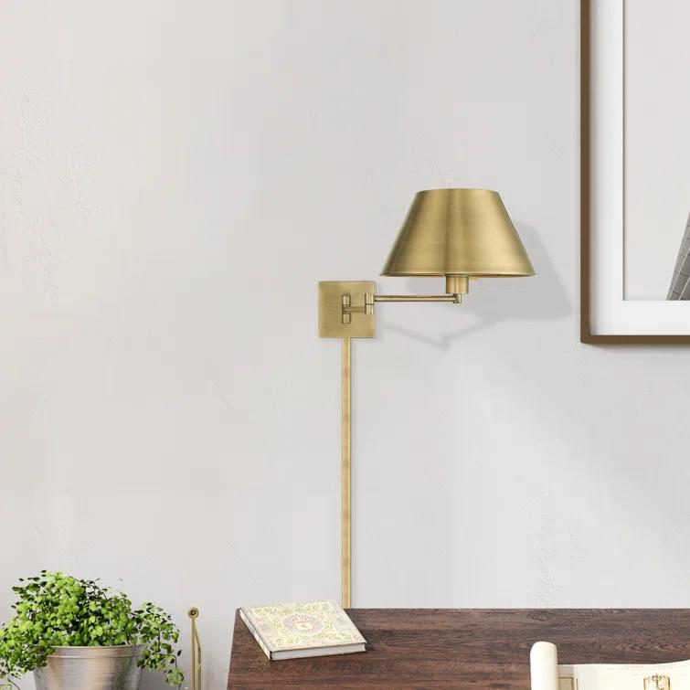 Brevan Steel Swing Arm Sconce