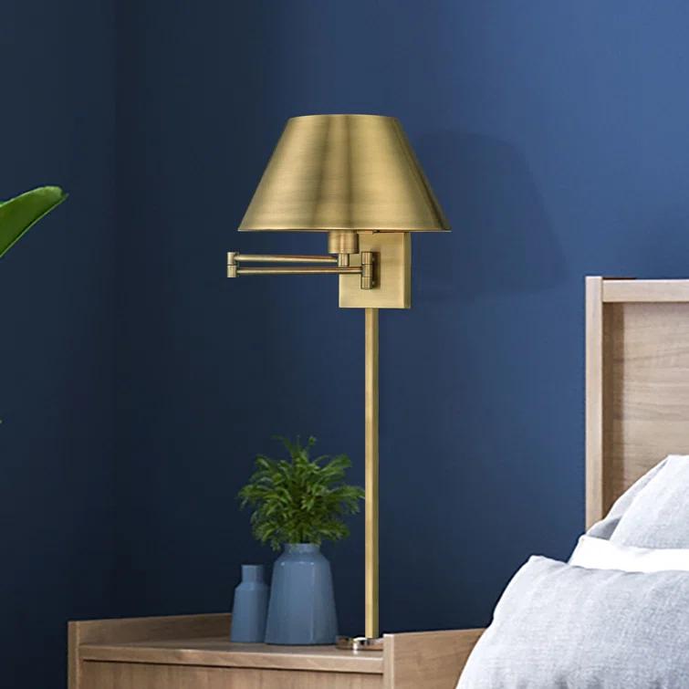 Brevan Steel Swing Arm Sconce