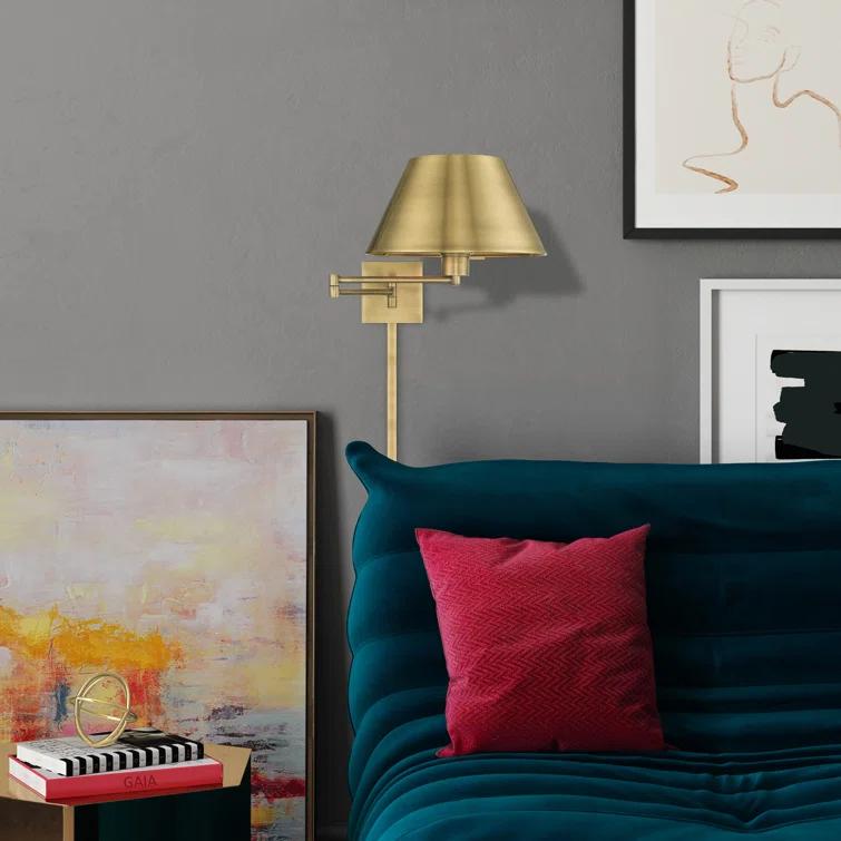 Brevan Steel Swing Arm Sconce