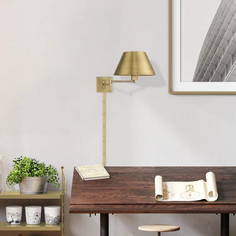 Brevan Steel Swing Arm Sconce