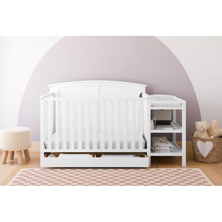 Steveston 5-in-1 Convertible Crib and Changer with Storage