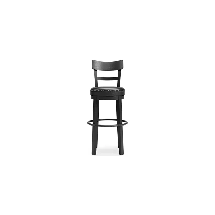 August Grove® Daiah Swivel Upholstered Counter Stool with Solid Wood Frame