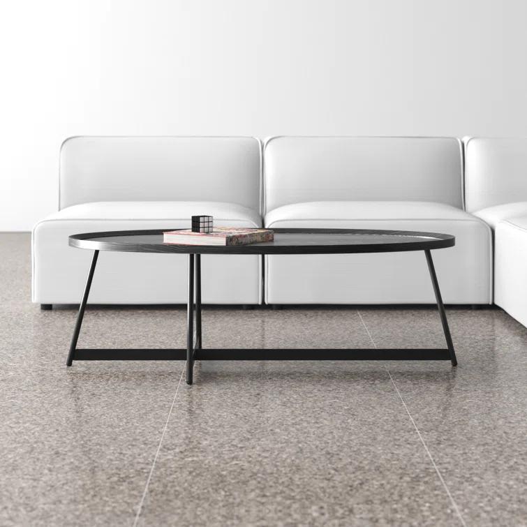 Gweneth Oval Coffee Table - Black Ash