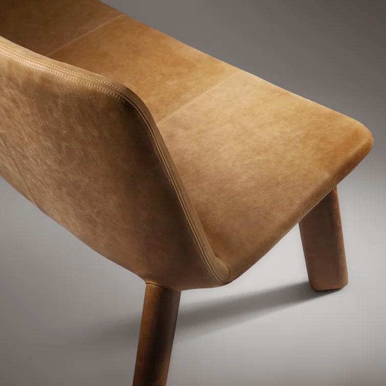 Neat Wool Upholstered Bench