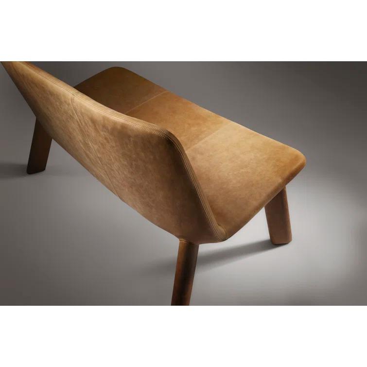 Neat Wool Upholstered Bench