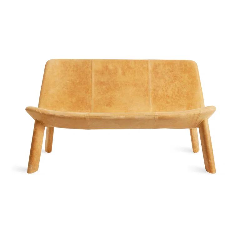 Neat Wool Upholstered Bench