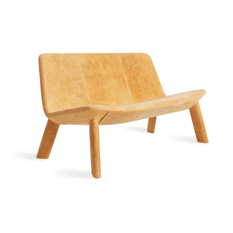 Neat Wool Upholstered Bench