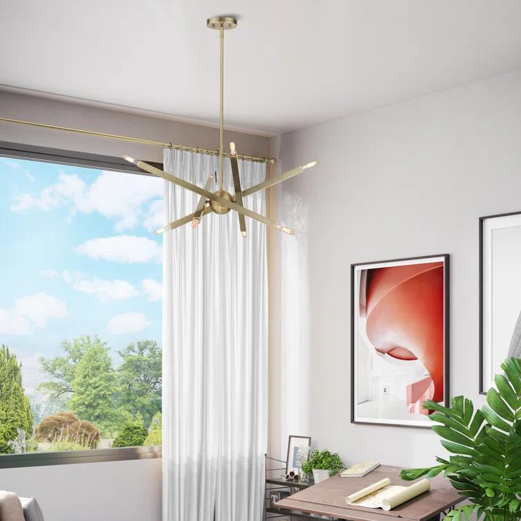 Mercury Row® Lydia 8 - Light Dimmable Modern Linear Chandelier