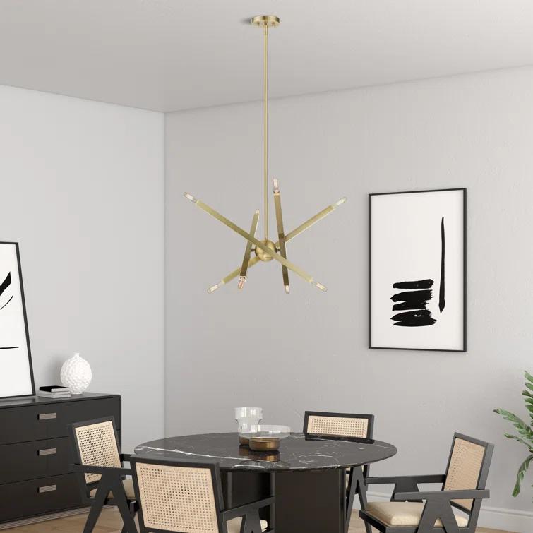 Mercury Row® Lydia 8 - Light Dimmable Modern Linear Chandelier