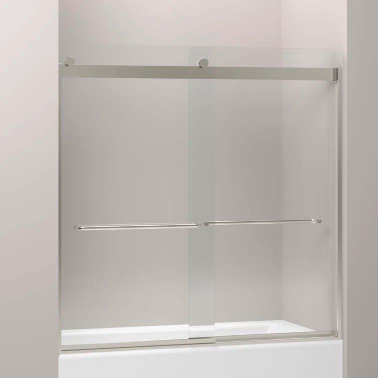 Levity 59.63" x 59.75" Bypass Bath Door with CleanCoat® Technology