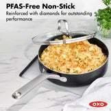 OXO Agility Non-Stick Aluminum Saute Pan with Lid