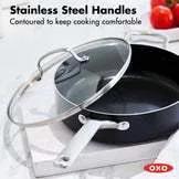 OXO Agility Non-Stick Aluminum Saute Pan with Lid