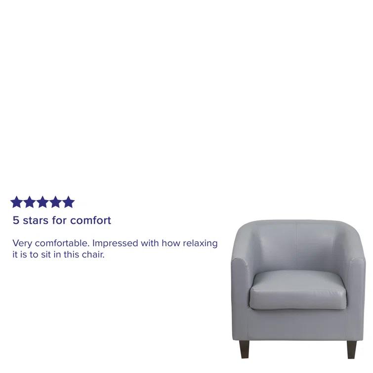 Flash Furniture Katie LeatherSoft Lounge Chair with Sloping Arms