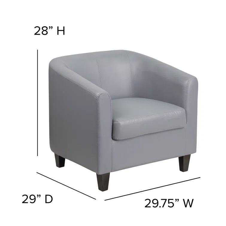 Flash Furniture Katie LeatherSoft Lounge Chair with Sloping Arms