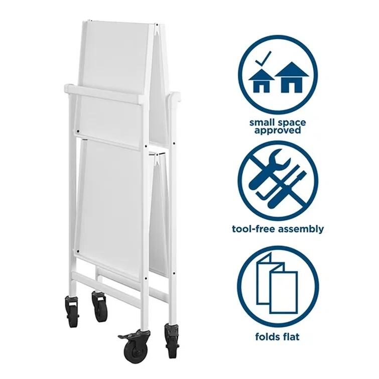 COSCO Indoor/Outdoor Folding Serving Cart with Wheels