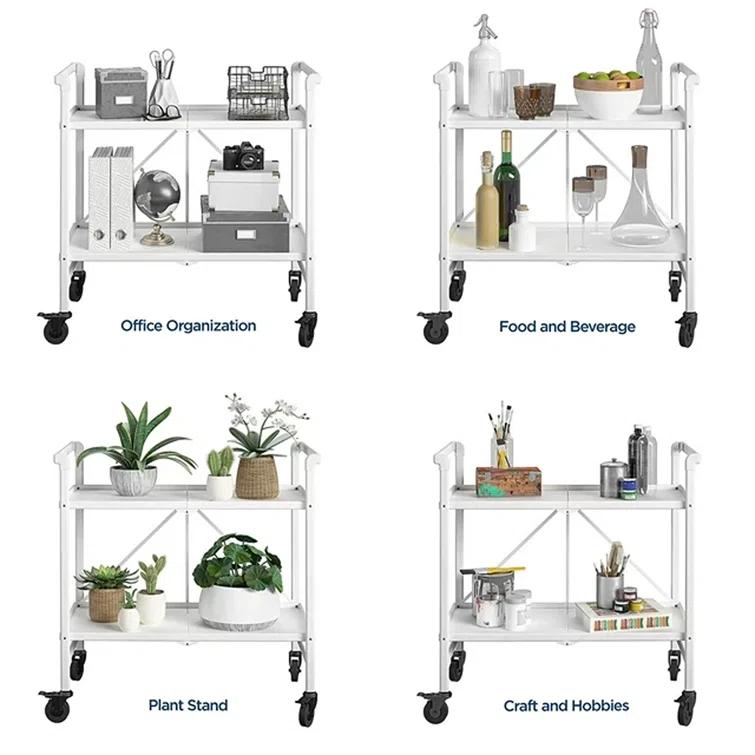 COSCO Indoor/Outdoor Folding Serving Cart with Wheels