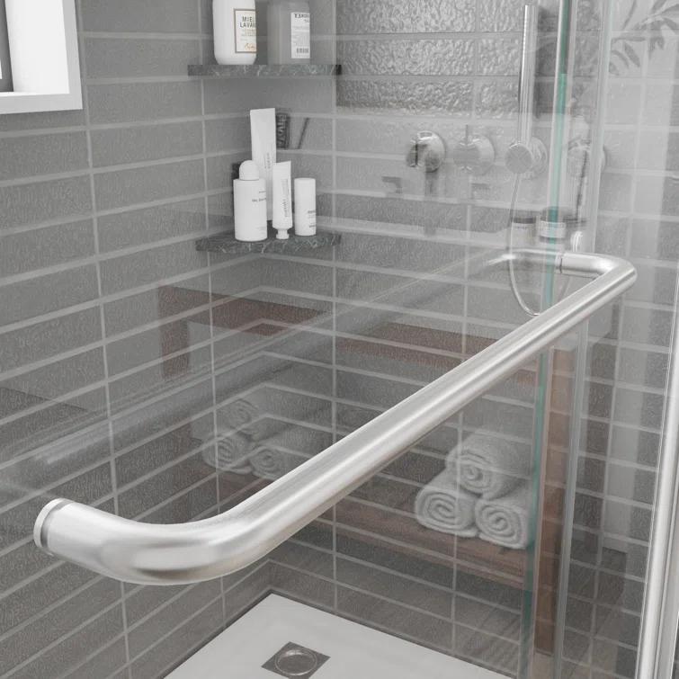 56" -60" W x 70" H Double Sliding Frameless Shower Door with Clear Glass