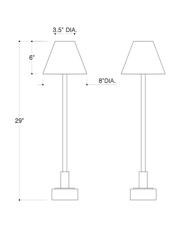 Port 68 Marais Buffet Lamp (Set of 2)