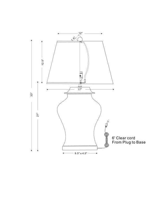 Scalamandre Baldwin Table Lamp